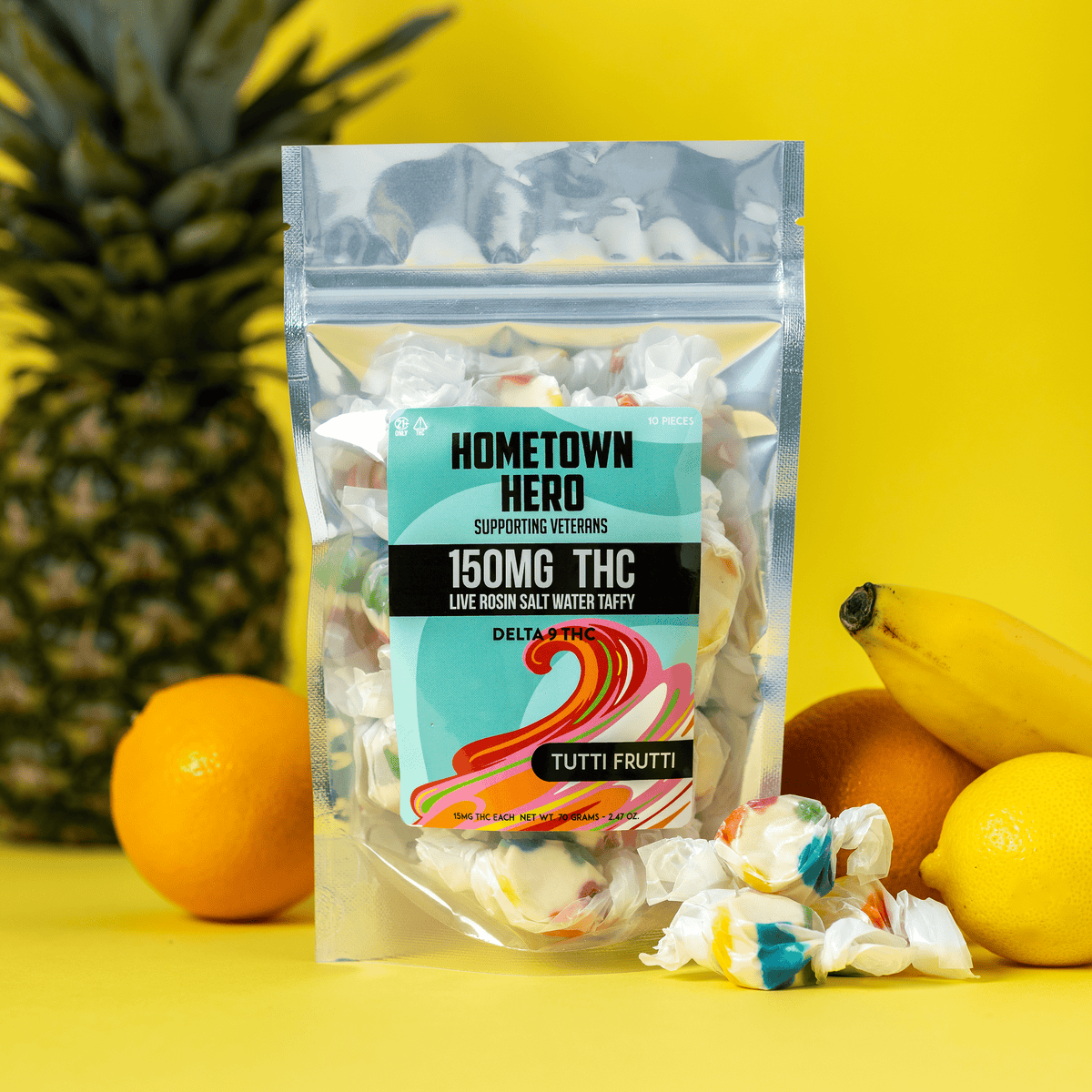 Delta-9 Live Rosin Taffy | 15mg THC Edibles | devine Delta-9 Live Rosin Taffy | 15mg THC Edibles | devine