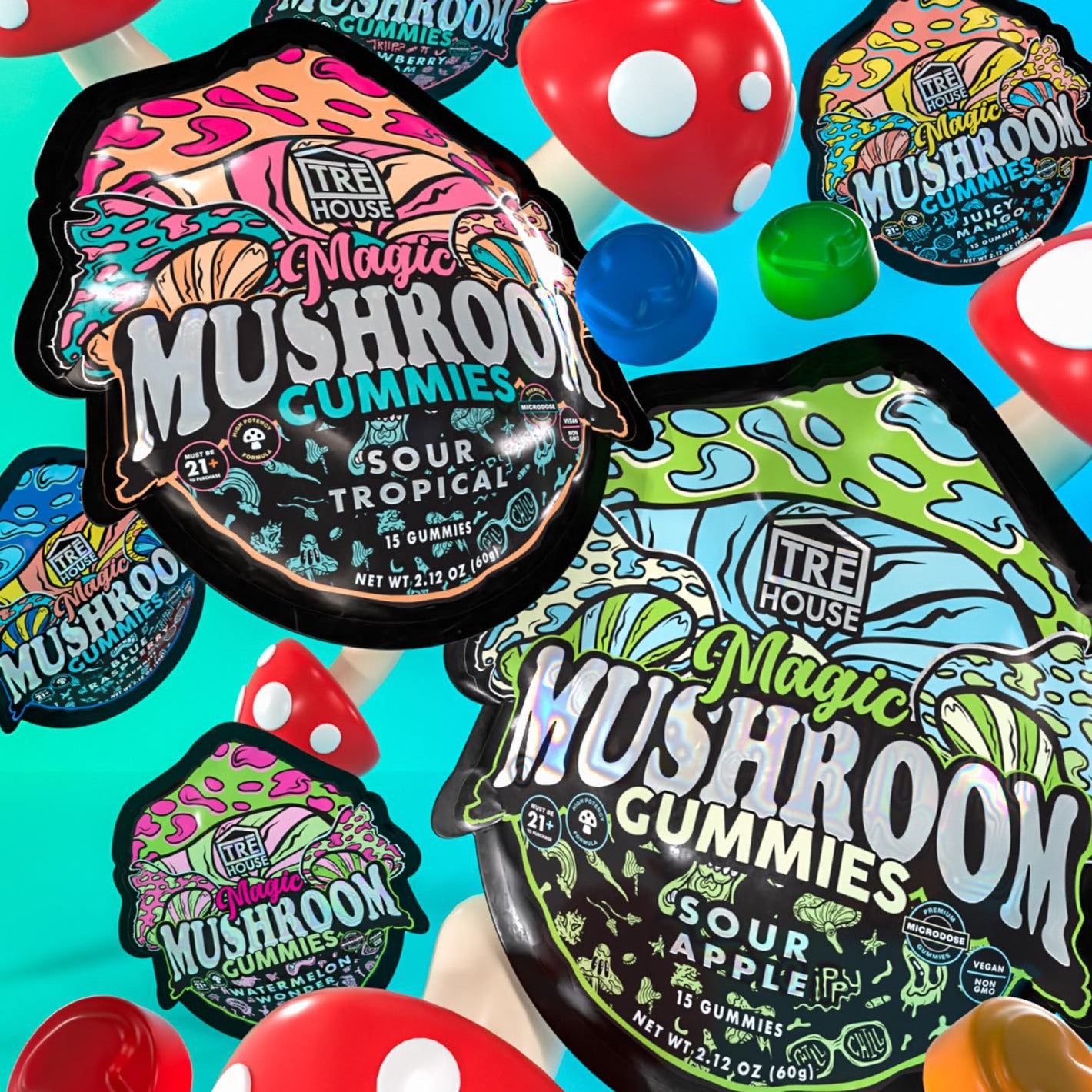 Tre House Magic Mushroom Gummies | Buy Online - devine
